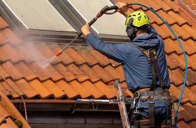 Démoussage et hydrofuge de toiture à Orbigny-au-Val